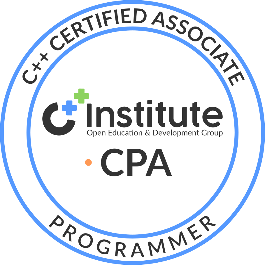CPA – C++ Certified Associate Programmer